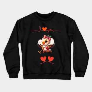 I love u duck Crewneck Sweatshirt